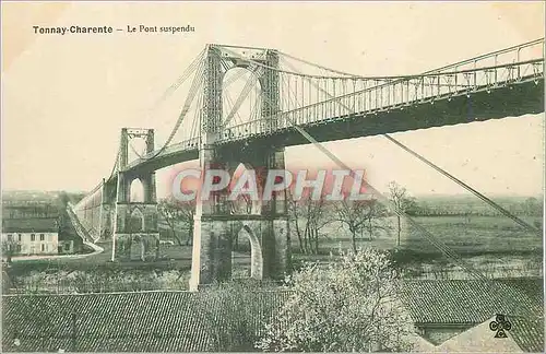 Ansichtskarte AK Tonnay Charente Le Pont Suspendu