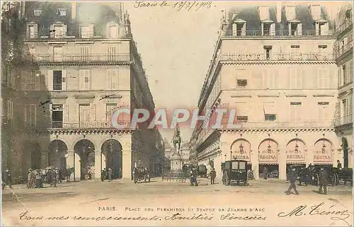 Ansichtskarte AK Paris Place des Pyramides et Statue de Jeanne d'Arc