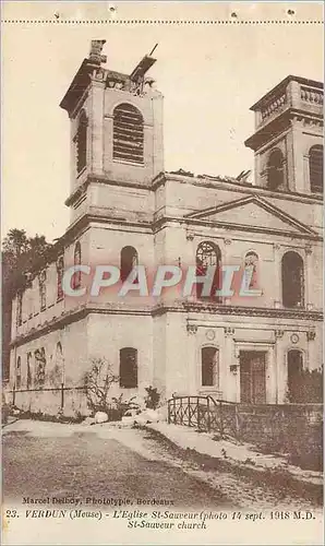 Ansichtskarte AK Verdun (Meuse) L'Eglise St Sauveur