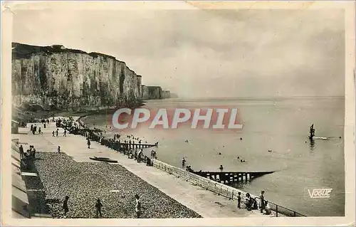 Moderne Karte Ault La Plage et les Falaises d'Aval