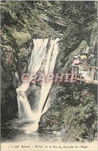 Cartes postales Servoz Gorges de la Diosaz Cascade de l'Aigle