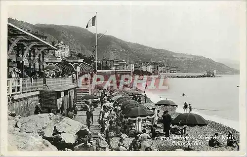 Cartes postales moderne Menton Plage du Midi Bains de Mer