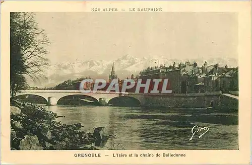 Ansichtskarte AK Le Dauphine Grenoble Nos Alpes L'Isere et la Chaine de Belledonne