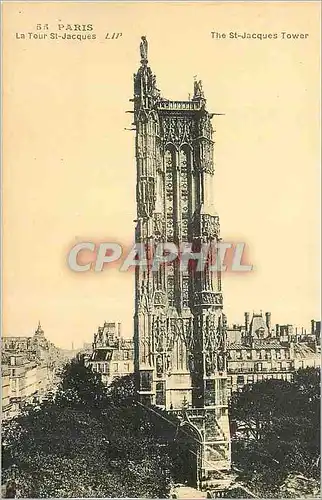 Cartes postales Paris et ses Merveilles Paris La Tour St Jacques