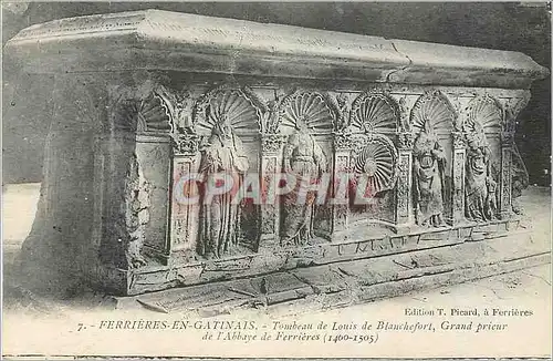 Ansichtskarte AK Ferrieres en Gatinais Tombeau de Louis de Blanchefort Grand Prieur de l'Abbaye de Ferrieres (146