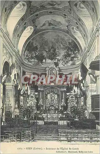 Cartes postales Gien (Loiret) Interieur de l'Eglise St Louis