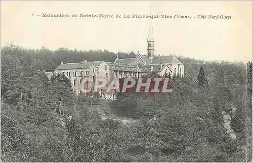 Cartes postales Monastere de Sainte Marie de la Pierre qui Vire (Yonne) Cote Nord Ouest