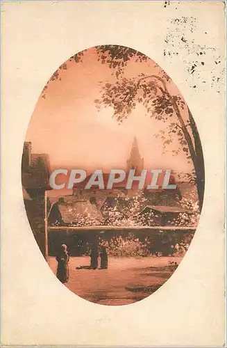 Cartes postales Fantaisie Clocher