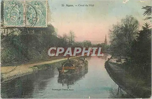 Cartes postales Agen Canal du Midi