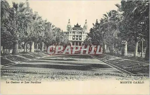 Cartes postales Monte Carlo Le Casino et Les Jardins