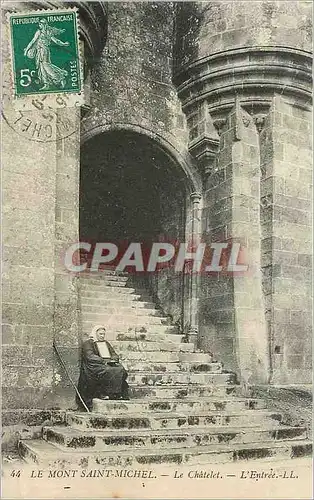 Cartes postales Le Mont Saint Michel Le Chatelet L'Entree (animee)