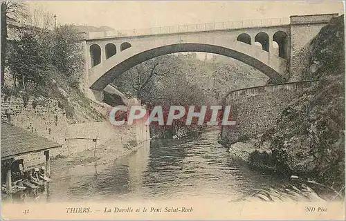 Cartes postales Thiers La Darolle et le Pont Saint Roch Lavandieres