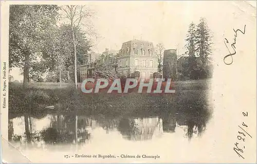 Ansichtskarte AK Environs de Bagnoles Chateau de Chantepie (carte 1900)