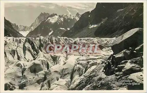 Moderne Karte Chamonix Mer de glace