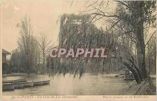 Cartes postales Paris Un Coin du Lac Daumesnil