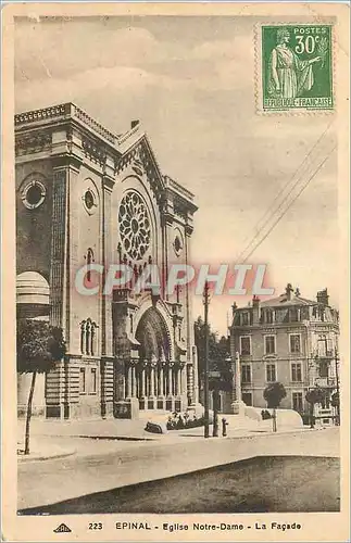 Cartes postales Epinal Eglise Notre Dame La Facade