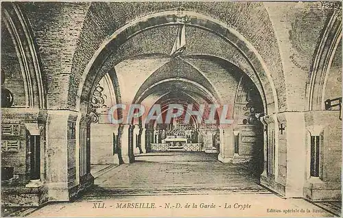 Cartes postales Marseille N D de la Garde La Crypte