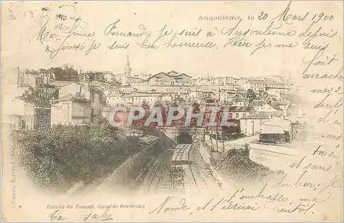 Ansichtskarte AK Angouleme Entree du Tunnel Ligne de Bordeaux (carte 1900)