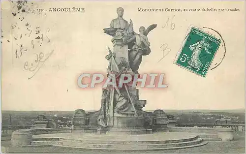 Cartes postales Angouleme Monument Carnot au Centre de Belles Promenades