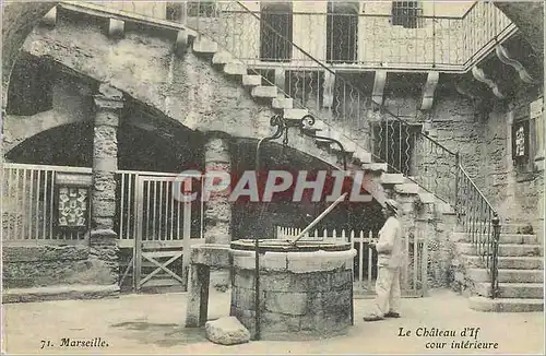 Cartes postales Marseille Le Chateau d'If Cour Interieur