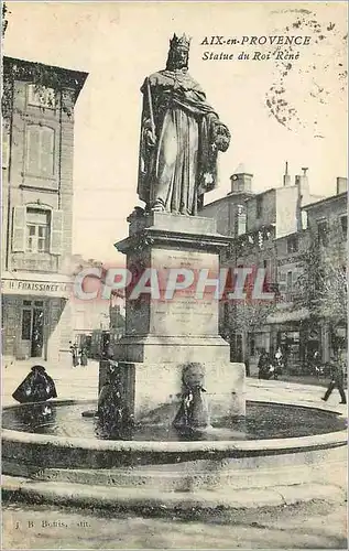 Cartes postales Aix en Provence Statue du Roi Rene