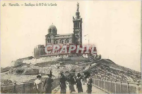 Cartes postales Marseille Basilique de Notre Dame de la Garde