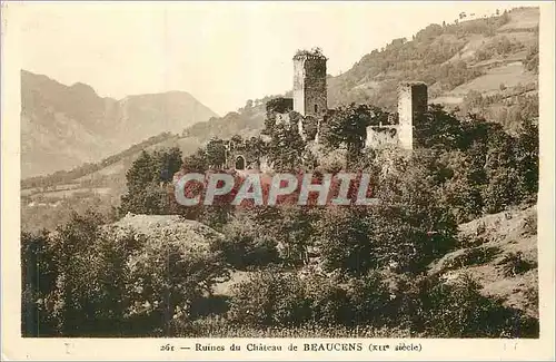 Cartes postales Ruines du Chateau de Beaucens (XIIe Siecle)