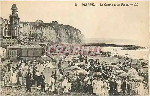 Cartes postales Dieppe Le Casino et la Plage