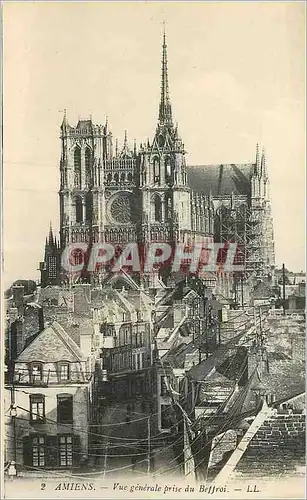 Cartes postales Amiens Vue Generale prise du Beffroi