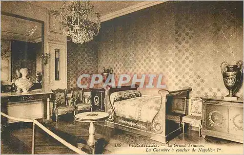 Cartes postales Versailles Le Grand Trianon La Chambre a Coucher de Napoleon 1er