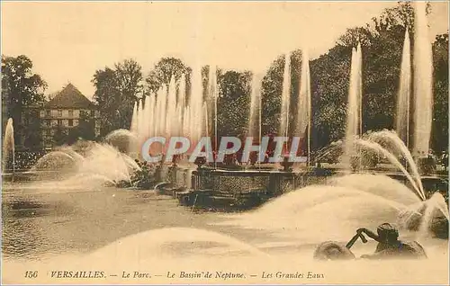 Ansichtskarte AK Marseille Le Parc Le Bassin de Neptune Les Grandes Eaux