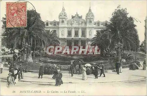 Cartes postales Monte Carlo Le Casino La Facade