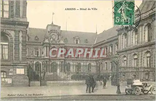 Cartes postales Amiens Hotel de Ville Automobile