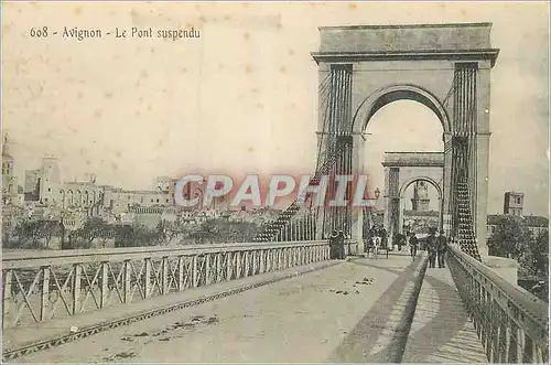 Ansichtskarte AK Avignon Le Pont Suspendu