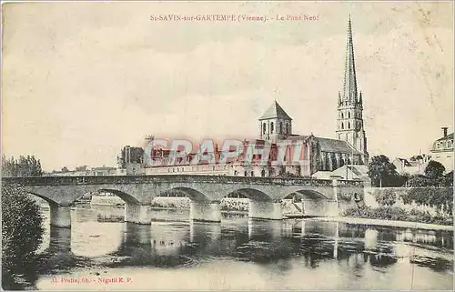Cartes postales St Savin sur Gartempe (Vienne) Le Pont Neuf