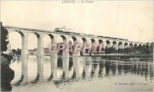 Ansichtskarte AK Limoges Le Viaduc Train