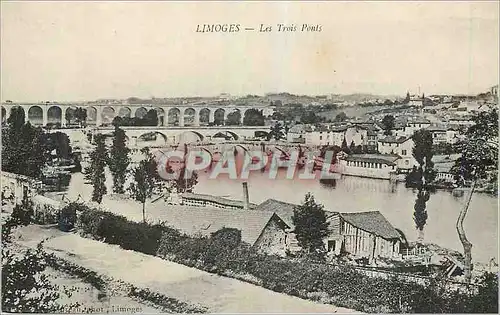 Cartes postales Limoges Les Trois Ponts