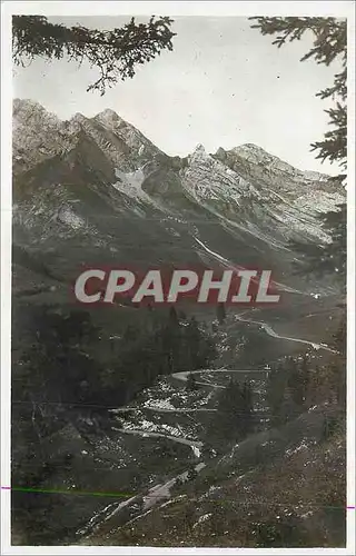 Cartes postales moderne Route des Alpes Annecy Chamonix Descente des Aravis Les Lacets susr la Giettaz