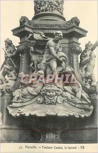 Cartes postales Marseille La Fontaine Cantini Le Torrent