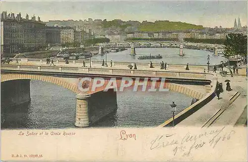 Ansichtskarte AK Lyon La Saone et la Croix Rousse