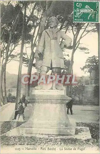 Cartes postales Marseille Parc Borely La Statue de Puget