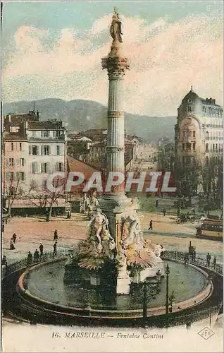 Ansichtskarte AK Marseille Fontaine Cantini Tramway