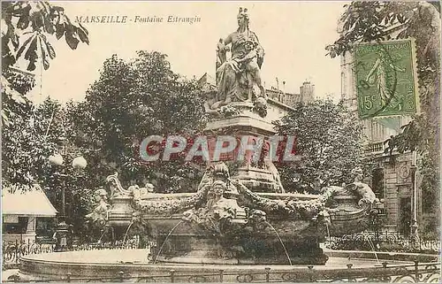 Ansichtskarte AK Marseille Fontaine Estrangin