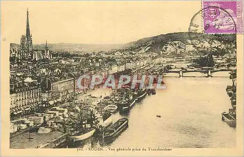 Cartes postales Rouen Vue Generale prise du Transbordeur