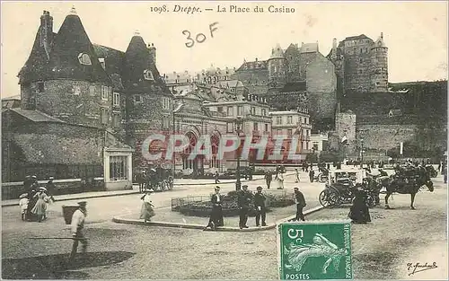 Ansichtskarte AK Dieppe La Place du Casino