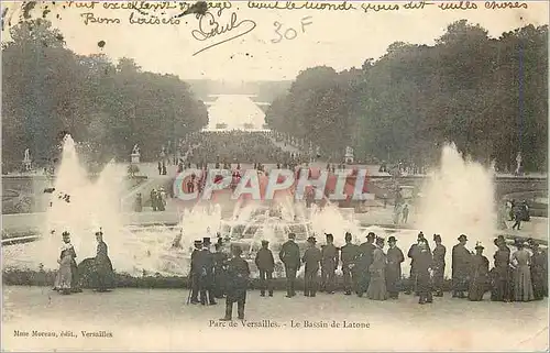 Cartes postales Parc de Versailles Le Bassin de Latone Militaria