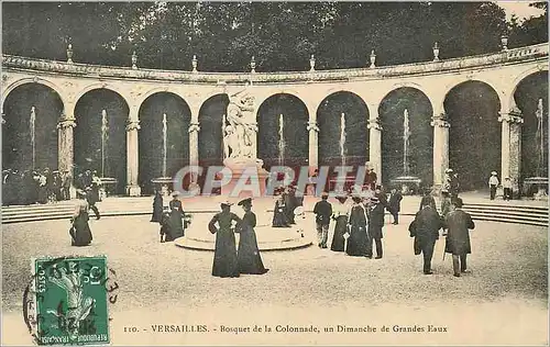 Cartes postales Versailles Rosquet de la Colonnade un Dimanche de Grandes Eaux