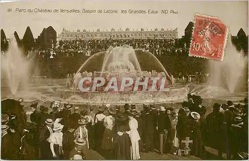 Cartes postales Parc du Chateau de Versailles Bassin de Latone Les Grandes Eaux