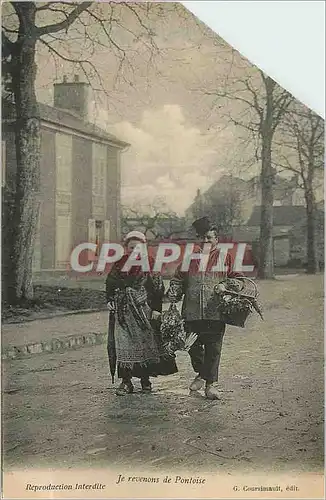 Cartes postales Je Revenons de Pontoise Folklore