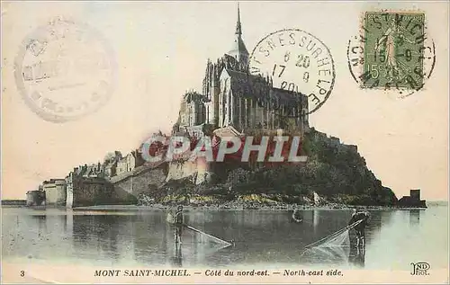 Ansichtskarte AK Mont Saint Michel Cote du Nord Est Peche Pecheur